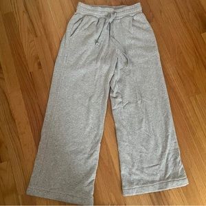 Gray straight leg sweats